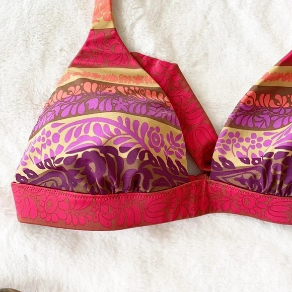 VS boho purple/tan stripped push up bikini Y2K - Picture 5 of 12